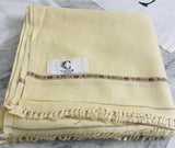 Elegant Off-Creamy Woolen Shawl - Caltur Collections